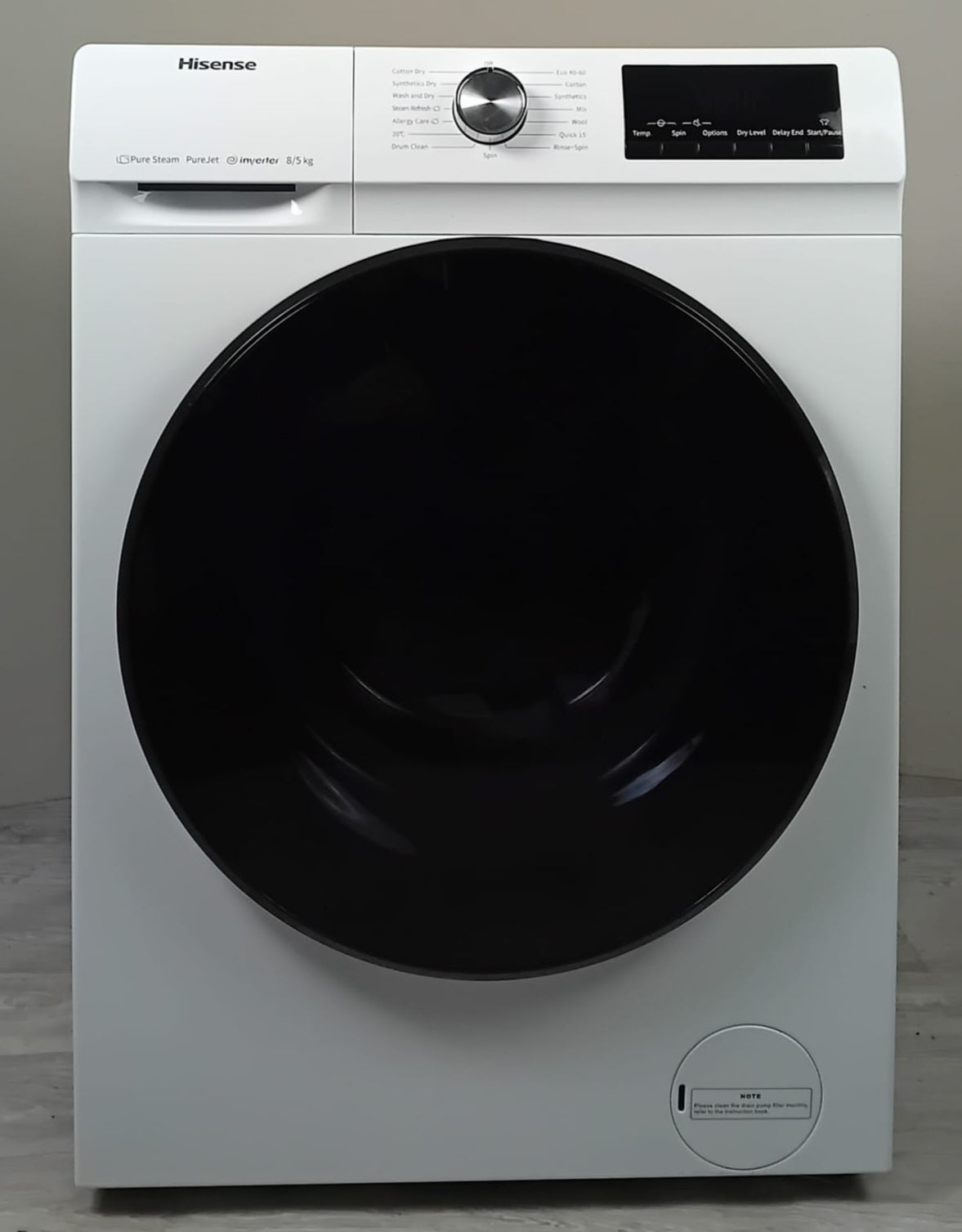 8kg Hisense Washer Dryer - White
