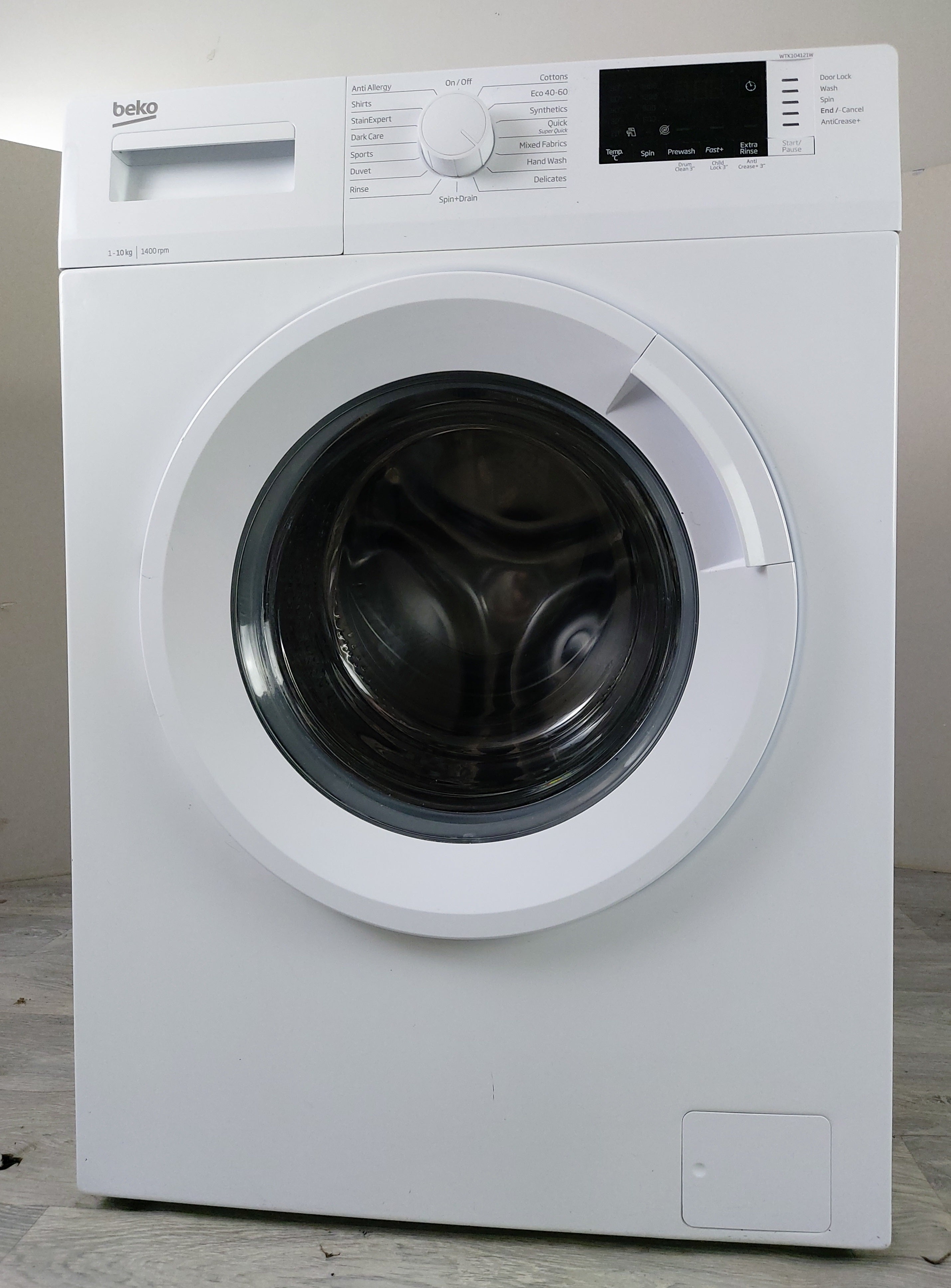 10kg Beko WTK104121W - Washing Machine - White