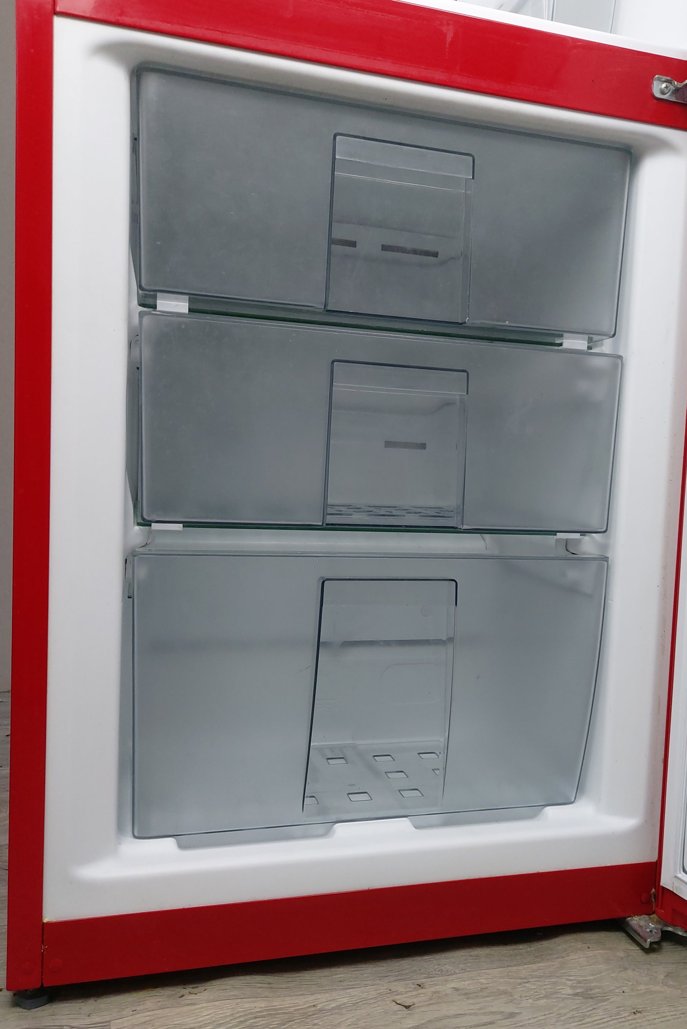 Bush Retro Style Fridge Freezer BSFF60R - Red