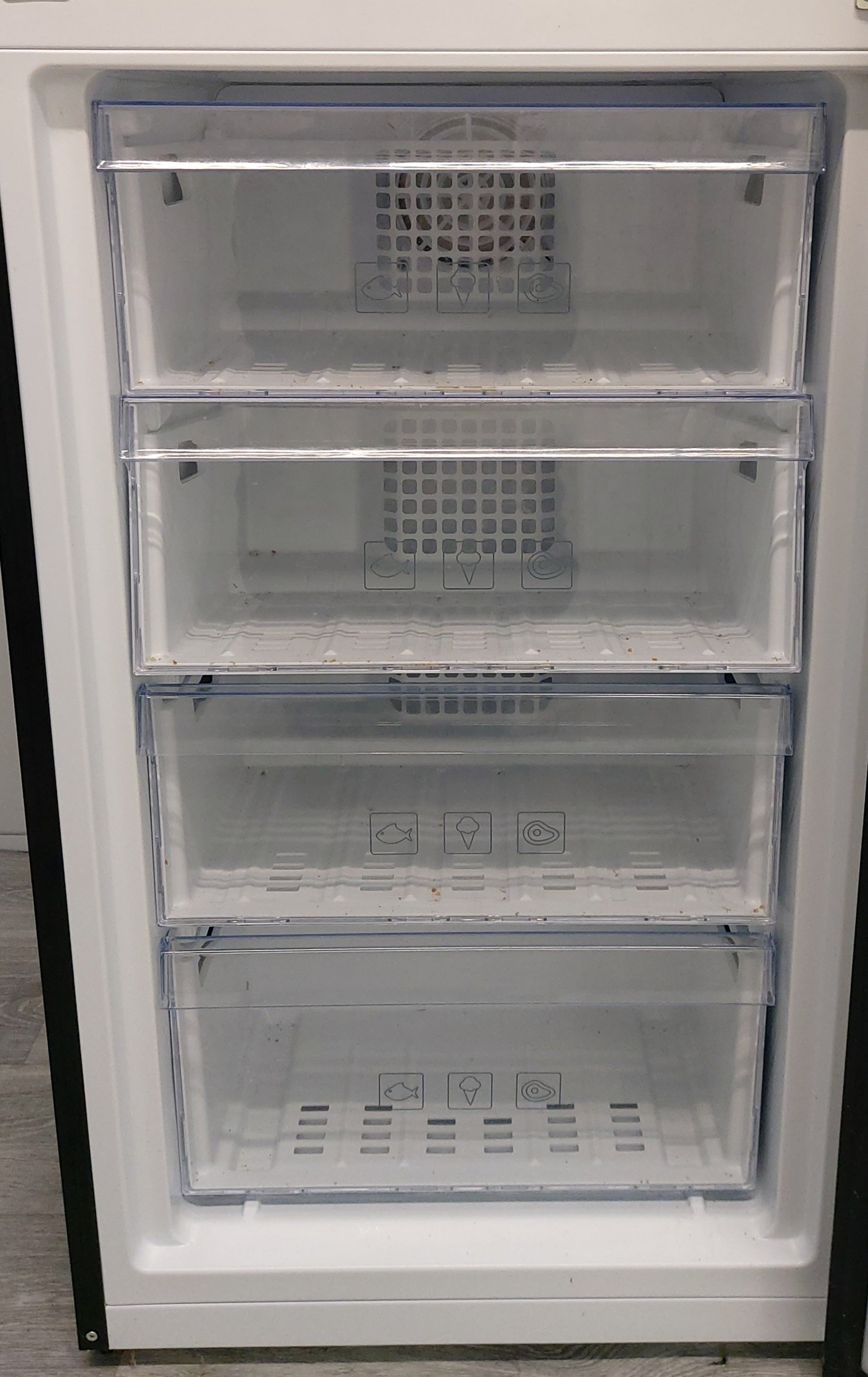 Beko CFG1582B 50/50 Frost Fridge Freezer - Black - F Rated