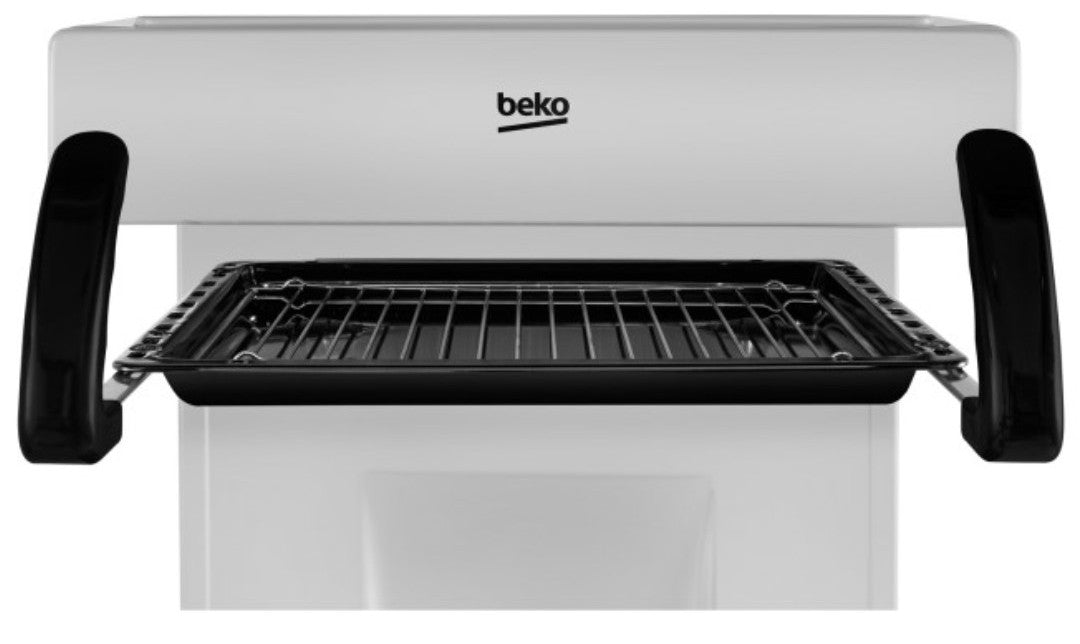 Beko KA52NES 50cm Graded Gas Cooker with Eye Level Grill - Silver